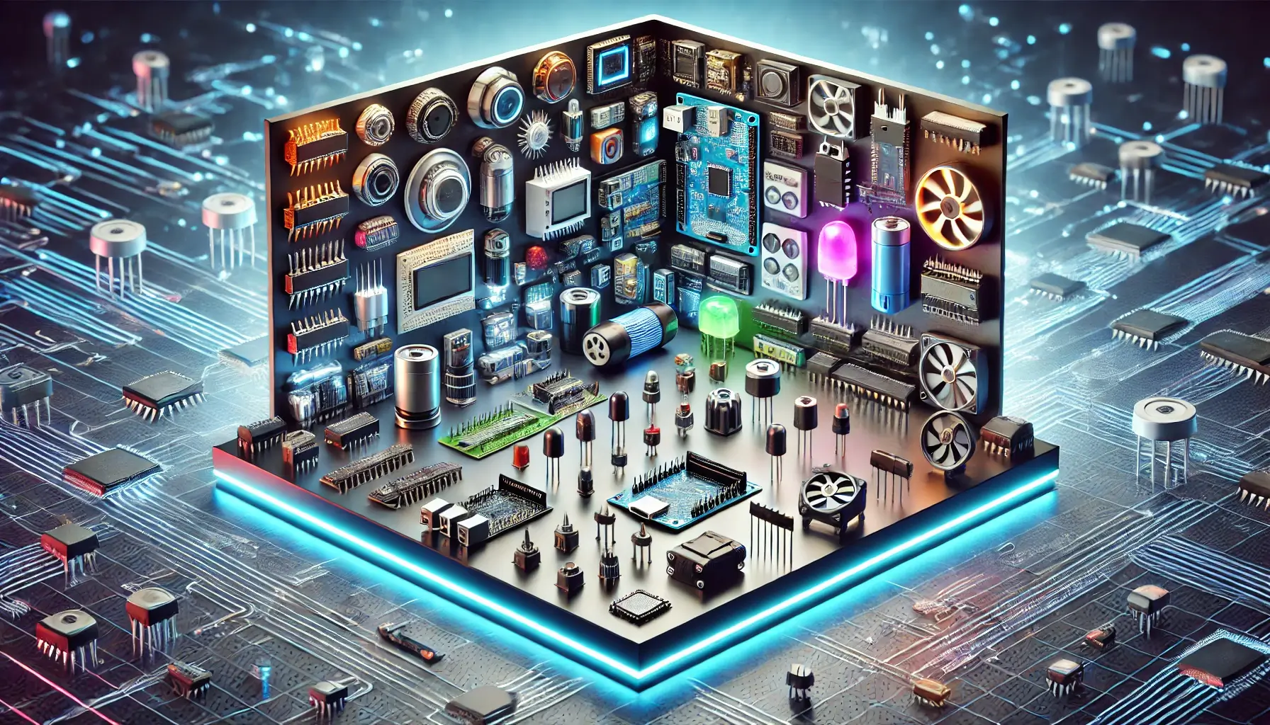 DALL·E 2025-01-02 21.45.10 - A cutting-edge 3D banner design for an electronic store, featuring highly detailed and beautifully rendered electronic components and devices. The ban (1)