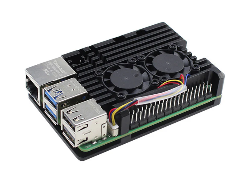 Raspberry-Pi-5-Aluminum-Heatsink-Case-with-Dual-Fan